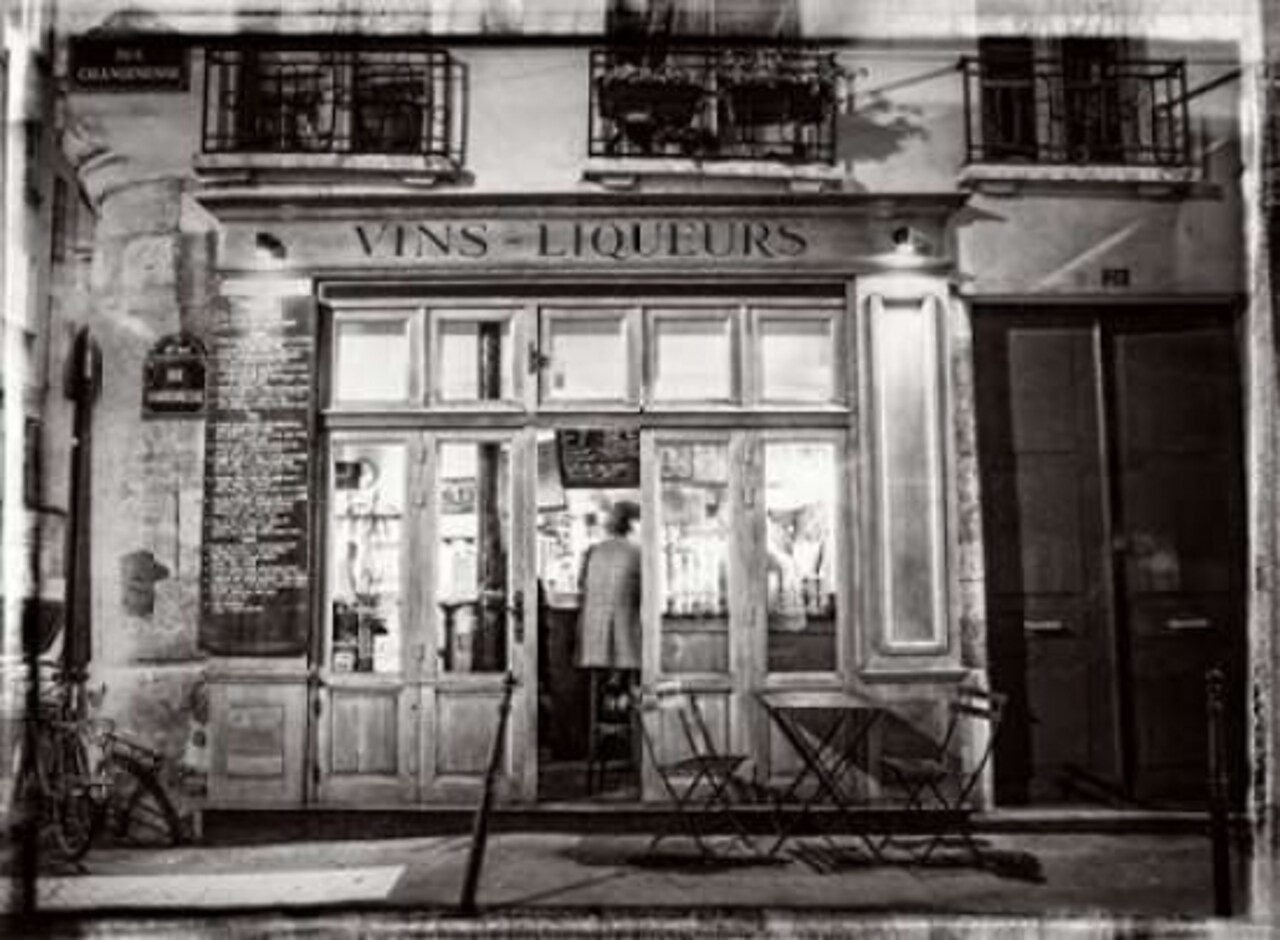 Cafe on street of Montmartre, Paris Poster Print by Assaf Frank - Item # VARPDXAF201203151071